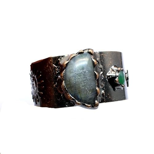YOPI Naturstein-Kristallschmuck im Retro-Stil mit breiter Öffnung und Armband for Damen YOPI Naturstein-Kristallschmuck im Retro-Stil mit breiter Öffnung und Armband for Damen von YOPI
