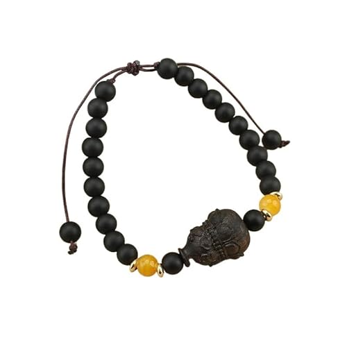 YOPI Perlenarmband im Ethno-Stil mit Kürbisglasur for Damen – handgewebter Schmuck im nationalen Stil(Fulugourdshen) von YOPI