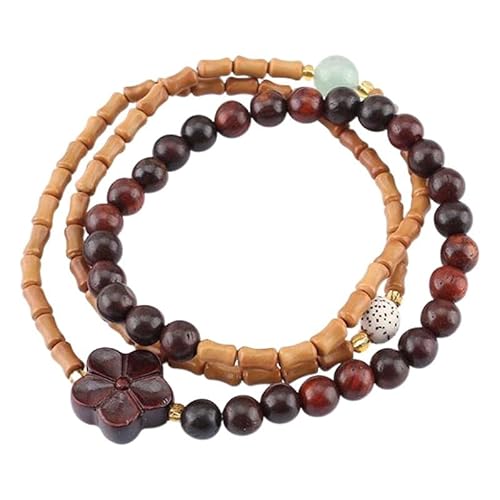 YOPI Retro Mahagoni Sour Branch Perlen Armband for Damen - Einzigartiger handgefertigter Schmuck von YOPI