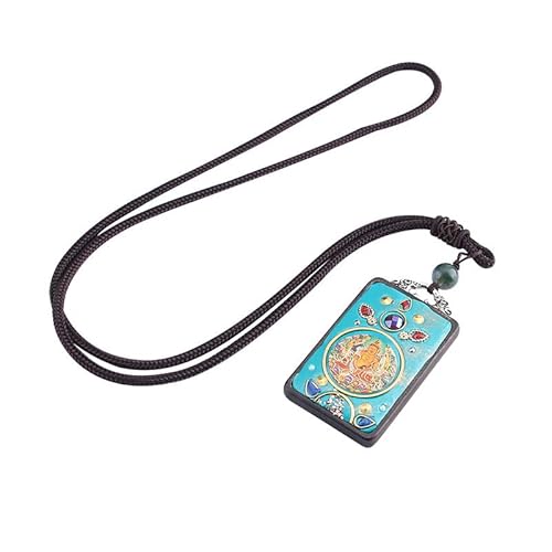 YOPI Stilvolle bewegliche Lange Halskette mit Elefanten-Lotus-Motiv – trendiges Pulloverketten-Accessoire for Damen von YOPI