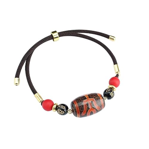 YOPI Tibetisches Tianzhu-Achat-Armband for Damen und Herren | Glücksarmband im Retro-Ethno-Stil von YOPI