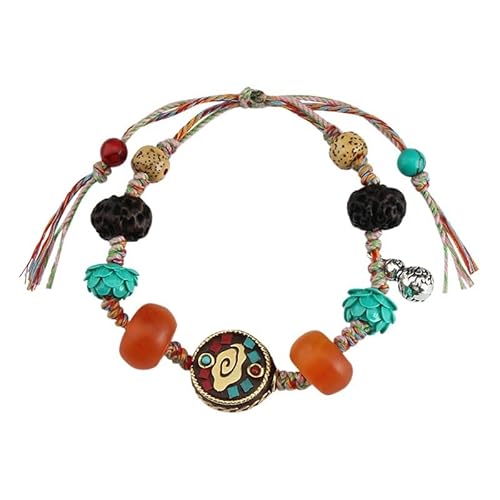 YOPI Vintage Nepal Tibetisches handgewebtes buntes Armband - Exotischer Schmuck im ethnischen Stil for Männer und Frauen von YOPI