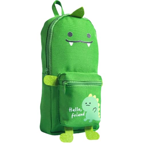 Grüner Dinosaurier Schüler Schulranzen Bleistifttasche Cartoon Niedliche Schreibwaren Box Kreative Einfache Schreibwaren Tasche Hohe Qualität Nische Kollisionsfreie Stil Schüler Schulranzen Bleistift von YORISMAL