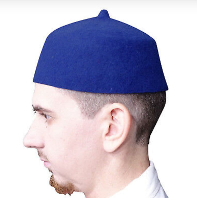 Blaue Igbo Kappe/Blaue Benin Edo Kappe Für Traditionelle Hochzeit/Blaue Ozo Agwu Agu Kappe/Blau Ibo Blaue Igbo Kappe/Blaue Benin Edo Kappe Für Traditionelle Hochzeit/Blaue Ozo Agwu Agu Kappe/Blau Ibo von YORUBATIK