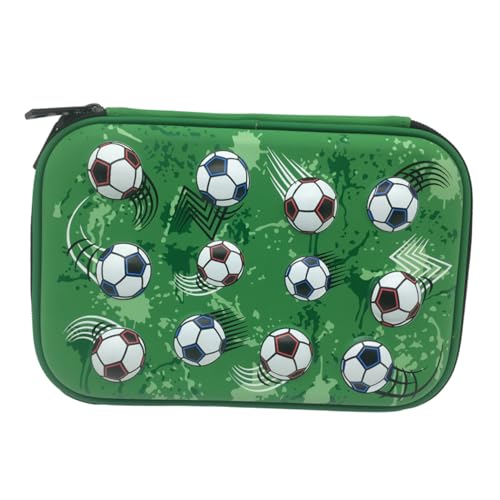 YOSADIER Fußball-Form-etui Aus Federmäppchen Für Junge Mädchen Tasche Zum Reisen Stoßfest Wasserabweisend Mit Reißverschluss Langlebig Und Leicht von YOSADIER