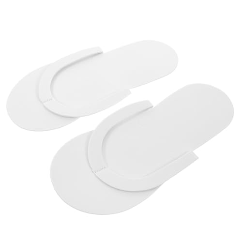 YOSADIER 12 Paare Einweg Hausschuhe Damen Herren Faltbare EVA Badeschlappen Rutschfest Wasserabweisend Schnell Trocknend Praktische Reise Spa Hotel Slippers von YOSADIER