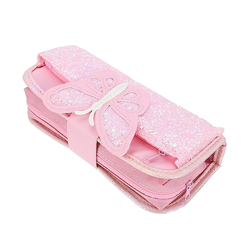 YOSADIER 1stück Multifunktionales Sequin Pencil Case Für Schüler Große Kapazität Reißverschluss-stiftetui Schreibwaren-Accessoire Für Schule Und Reisen von YOSADIER
