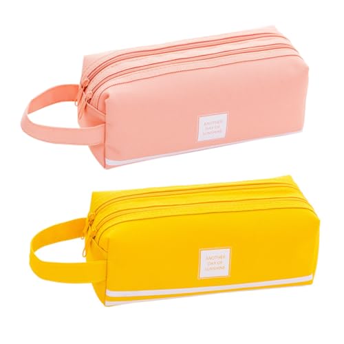 YOSADIER 2stücke Multifunktionale Stiftebox Große Kapazität Kreative Stifttasche Für Schule Und Büro Farbe Zufällig von YOSADIER