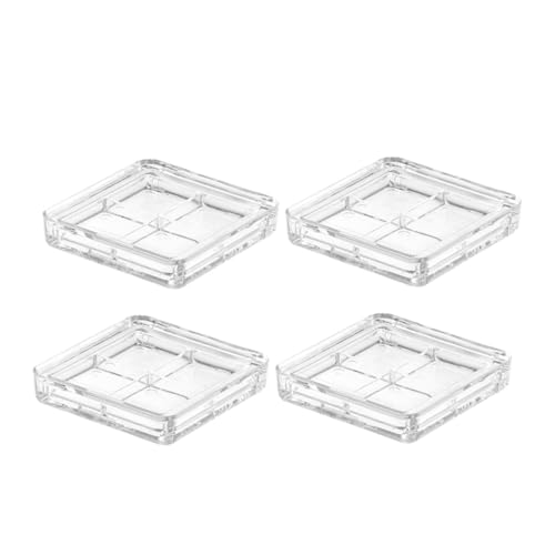 YOSADIER 4stücke Teilige Transparente Lidschatten-aufbewahrungsbox Befüllbare Reise-make-up-palette Leere Kosmetikplatte Für Leere Lidschattenbox Nachfüllbare Schminkpalette von YOSADIER