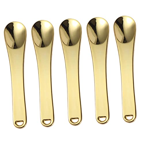 YOSADIER 5 Stück Make Up Spatel Kosmetische Löffel für Cremes Gesichtsmaske und Hautpflege Praktisch und Leicht zu Reinigen für DIY Kosmetikprodukte und Anwendungen von YOSADIER
