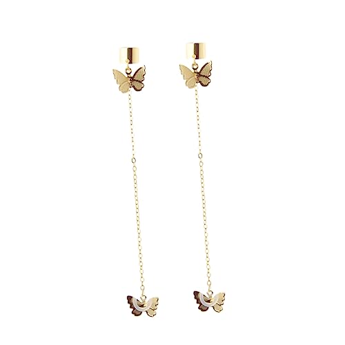YOSADIER Schmetterlingsohrringe Anti-verlust-ohrringe Ohrhörer-halter Kabelloser Kopfhörer-halter Damen Ohrschmuck Für Schule Büro Fitness Camping Laufen Ohrring Manschette Schmuck von YOSADIER