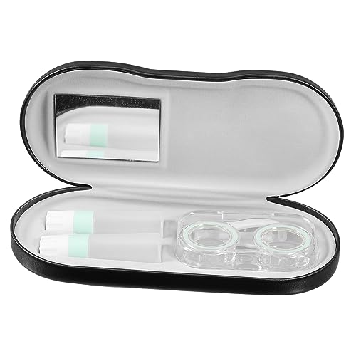 YOSADIER Doppelseitiges Brillenetui Aus Pu Mit Separatem Fach Für Brillengläser Und Brillen Schlanke Und Tragbare Brillenbox Für Reisen Und Zuhause Zum Schutz Von Sonnenbrillen Und Anderen von YOSADIER