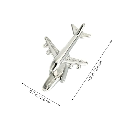 YOSADIER Manschettenknöpfe Herren Flugzeug Design aus Kupfer Langlebige Business Cufflinks für Hemden Sicherer Halt Modisches Accessoire für Hochzeit Geschenkidee für Männer Silber von YOSADIER