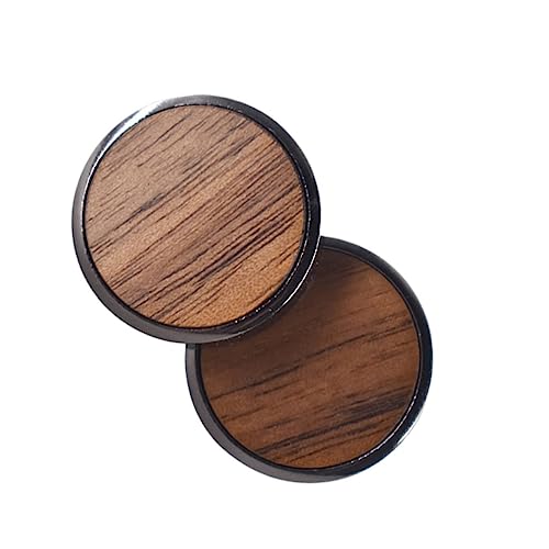YOSADIER Runde Holzmanschettenknöpfe aus Amerikanischem Walnut und Ahornholz Robust und Modisch Herrenhemd Accessoires zur Stilvollen Veredelung und Besonderen Anlässen von YOSADIER