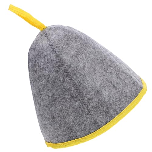 YOSADIER Wiederverwendbarer Saunahut aus Filz Saugfähiger und Schnelltrocknender Hut für Damen und Herren für Sauna und Dampfbad Schützt vor Überhitzung Passt für Verschiedene Kopfgrößen von YOSADIER