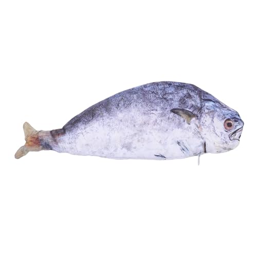 YOSADIER Tasche Für Fischstifte Fisch-geldbörse Riesiges Fischkissen Floppendes Fischspielzeug Geformte Tasche Mäppchen Kleine Angeltasche Fisch Kissen Fischspielzeug Für Katzen Stoff von YOSADIER