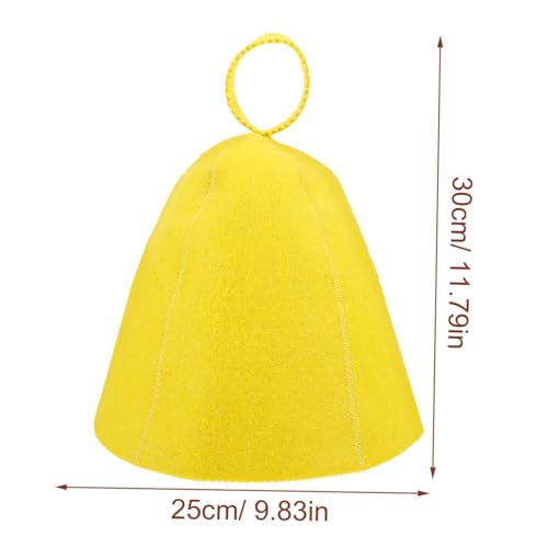 YOSADIER Wiederverwendbarer Saunahut aus Wollfilz Stylischer und Wasserabsorbierender Hut für Dampfsauna Schützt vor Überhitzung für Damen und Herren Praktische Aufbewahrung von YOSADIER