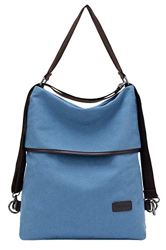 YOSICIL Damen Rucksacktasche Cityrucksack Retro Freitag Rucksack Damenrucksack Elegant Stoffrucksack Kurierrucksack Lässig Canvas Hobotasche Handtasche Schulterrucksack von YOSICIL