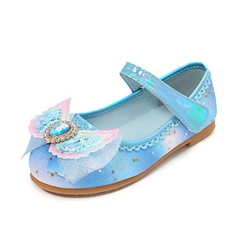 YOSICIL Mädchen Prinzessin Schuhe Flamenco Schuhe ELSA Schuhe Flache Ballerinas Kinder Partei Glitzer Schuhe für Karneval Kostüm Zubehör Schuhe Halloween Festschuhe Tanzball, Blau, 29 YOSICIL Mädchen Prinzessin Schuhe Flamenco Schuhe ELSA Schuhe Flache Ballerinas Kinder Partei Glitzer Schuhe für Karneval Kostüm Zubehör Schuhe Halloween Festschuhe Tanzball, Blau, 29 von YOSICIL