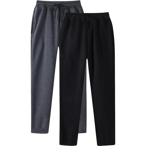 YOSUWOAI 2er-Pack Jogginghose Herren Baggy Sweatpants Gerade Sporthose Lang Elastische Taille Freizeithose Bequem Trainingshose Männer Weich Sweatpants Jogger Laufhose mit Taschen YOSUWOAI 2er-Pack Jogginghose Herren Baggy Sweatpants Gerade Sporthose Lang Elastische Taille Freizeithose Bequem Trainingshose Männer Weich Sweatpants Jogger Laufhose mit Taschen von YOSUWOAI