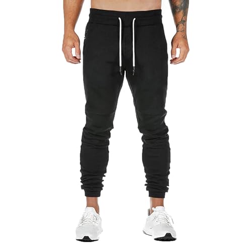 YOSUWOAI Cargohose Herren Stretch Arbeitshosen Slim fit Traininghose Outdoor Hosen Bequem Strick Wanderhose Casual Taktische Hose mit Reißverschlusstasche Sport Fitness Jogginghose von YOSUWOAI