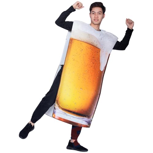 YOSUWOAI Erwachsene Bierkrug Kostüm Bier Kostüm Männer Bierkrug Overall Kostüm Oktoberfest Jumpsuit Halloween Cosplay Lustiges Kleidung Einteiler Onesie Bierkostüm YOSUWOAI Erwachsene Bierkrug Kostüm Bier Kostüm Männer Bierkrug Overall Kostüm Oktoberfest Jumpsuit Halloween Cosplay Lustiges Kleidung Einteiler Onesie Bierkostüm von YOSUWOAI