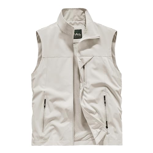 YOSUWOAI Sommerweste Herren Leicht Outdoor Weste Sommer Anglerweste Ohne Ärmel Jagdweste Camping Arbeitsweste Atmungsaktiv Sport Multifunktionsweste Dünne Softshelljacke mit Multi Taschen YOSUWOAI Sommerweste Herren Leicht Outdoor Weste Sommer Anglerweste Ohne Ärmel Jagdweste Camping Arbeitsweste Atmungsaktiv Sport Multifunktionsweste Dünne Softshelljacke mit Multi Taschen von YOSUWOAI
