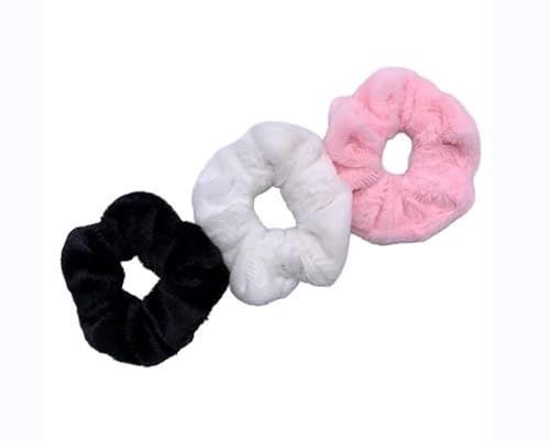 YOTFUEL Haargummis aus Kunstfell, weich, elastisch, für Damen, Mädchen (klassische gemischte Farben) von YOTFUEL