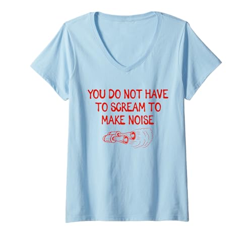Damen YOU DO NOT HAVE TO SCREAM TO MAKE NOISE X Auto Tuning T-Shirt mit V-Ausschnitt Damen YOU DO NOT HAVE TO SCREAM TO MAKE NOISE X Auto Tuning T-Shirt mit V-Ausschnitt von YOU DO NOT HAVE TO SCREAM X TO MAKE NOISE - Autos