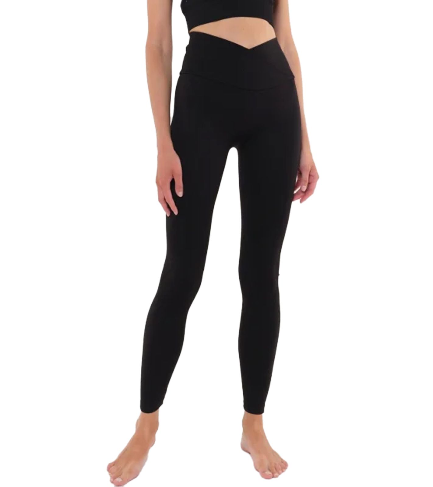 YOU DO YOU Damen Leggings modische Fitness-Hose Workout-Hose Sport-Tights High Waist Yoga-Mode 904991 Schwarz von YOU DO YOU