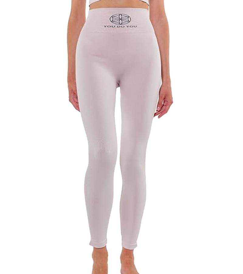 YOU DO YOU Damen Leggings modische Fitness-Hose mit Scrunch-Effekt Workout-Hose 905001 Rosa von YOU DO YOU