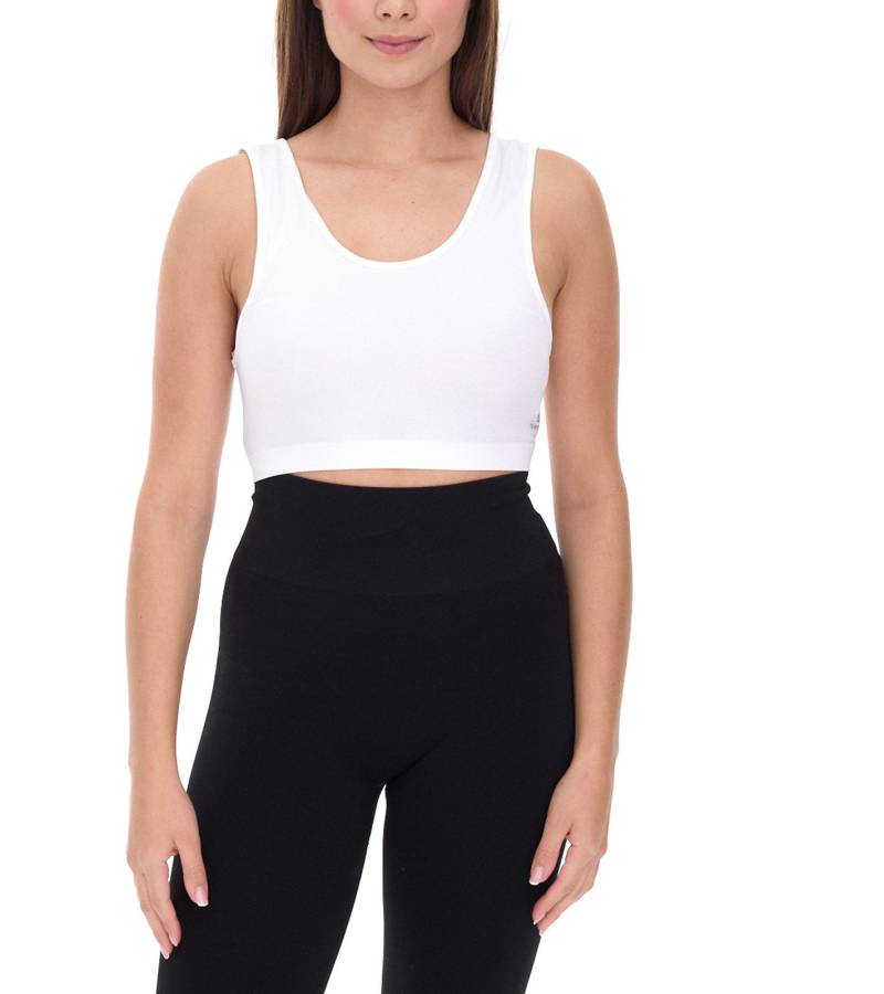 YOU DO YOU Damen Sport-BH Sport-Bustier nahtloses Sport-Oberteil Yoga-BH 904911 Weiß YOU DO YOU Damen Sport-BH Sport-Bustier nahtloses Sport-Oberteil Yoga-BH 904911 Weiß von YOU DO YOU