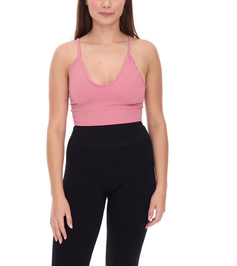 YOU DO YOU Damen Sport-BH Sport-Bustier nahtloses Sport-Oberteil Yoga-BH 904951 Alt-Rosa YOU DO YOU Damen Sport-BH Sport-Bustier nahtloses Sport-Oberteil Yoga-BH 904951 Alt-Rosa von YOU DO YOU