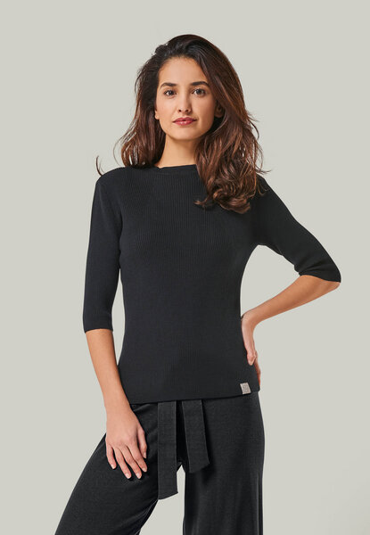 YOU LOOK PERFECT 100% Merino Halbarm-Strickpullover "Daria" von YOU LOOK PERFECT