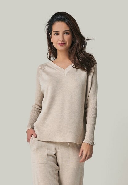 YOU LOOK PERFECT 100% Merino Strickpullover mit V-Ausschnitt "Dorina" von YOU LOOK PERFECT