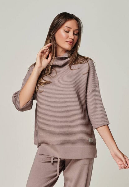 YOU LOOK PERFECT 100% Merino asymmetrischer Rollkragen-Strickpullover "Bailey" von YOU LOOK PERFECT