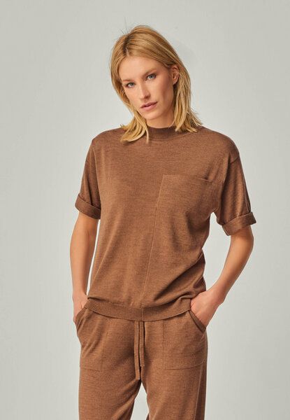 YOU LOOK PERFECT 100% Merino gestricktes T-Shirt "Elfie" von YOU LOOK PERFECT