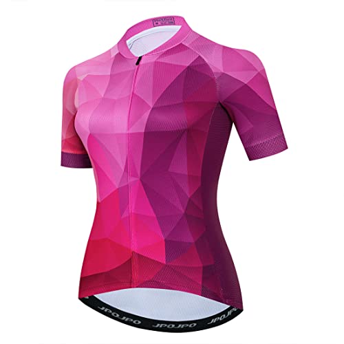 Damen-Fahrradtrikot, Mountainbike-Trikot, kurzärmelig, S-3XL, T2007, 3X-Groß von YOUALSO