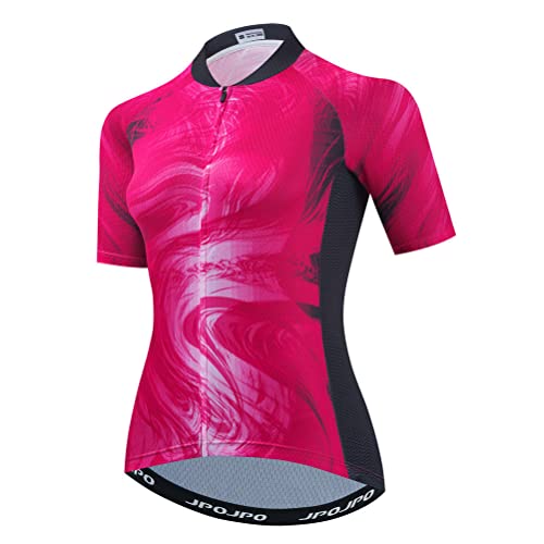 Damen Radtrikot, Mountainbike-Trikot, kurzärmelig, Größe S-3XL, U0015, Groß von YOUALSO