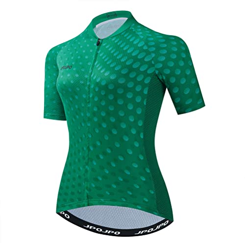 Damen Radtrikot Mountainbike Jersey Damen Kurzarm Fahrradshirt Biking Top S-3XL, U0022, Mittel von YOUALSO