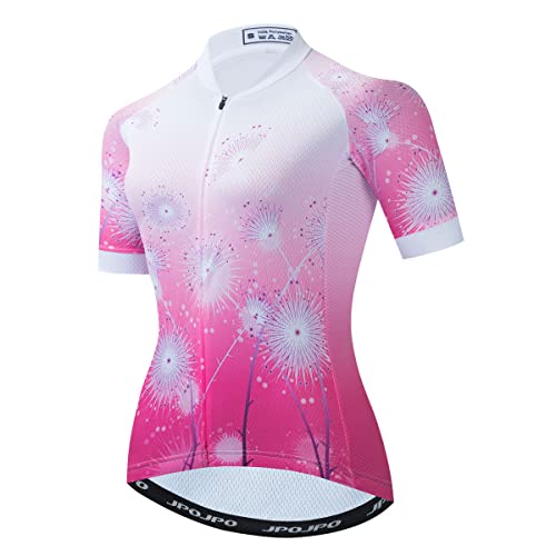 Fahrradtrikot für Damen, kurzärmelig, Fahrradbekleidung für Damen, Radfahrer, Biker, MTB, Radfahrer, BMX, Road, Mountainbike, U0049, XXL von YOUALSO