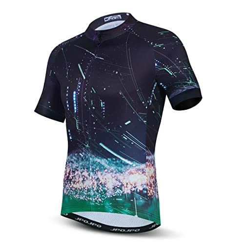 Fahrradtrikot für Herren, kurzärmeliges Mountainbike-Shirt, Fahrradbekleidung für Reiten, Radfahren, Biker, MTB, Radfahrer, BMX, Straße, U5027, XL von YOUALSO