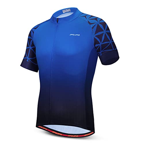 Herren-Radtrikot mit kurzen Ärmeln, Mountainbike-Shirt, Jugend-Fahrradbekleidung für Radfahren, Biker, Rennradfahrer, S-3XL, P1027, L von YOUALSO