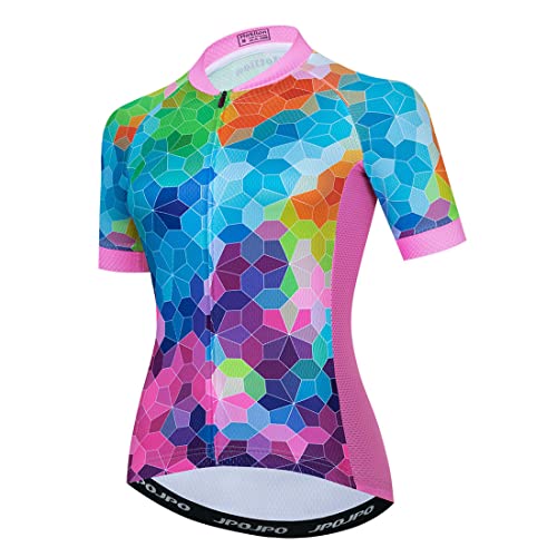 Mountainbike-Trikot für Damen, kurzärmelig, Gr. S-3XL, T2000, Groß von YOUALSO