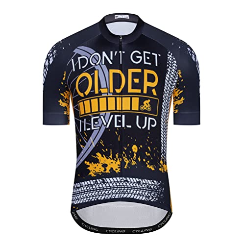 Radtrikot für Herren, Mountainbike-Shirt, Oberteile, Straßenkleidung, Kleidung, Fahrradbekleidung, Ciclismo-Outfit, XXS-6XL, 1HT16, 5XL von YOUALSO