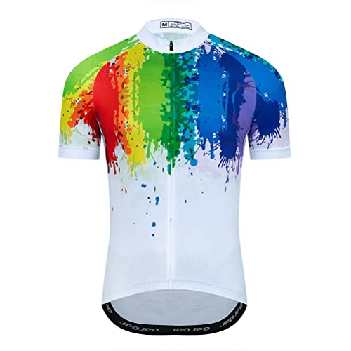 Radtrikot für Herren, Mountainbike-Shirt, Oberteile, Straßenkleidung, Kleidung, Fahrradbekleidung, Ciclismo-Outfit, XXS-6XL, 2HT05, 6XL von YOUALSO