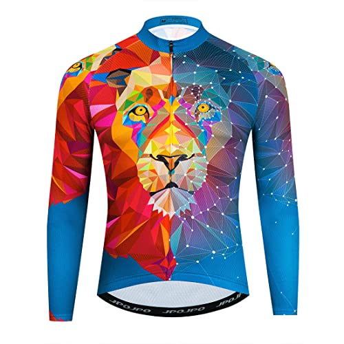 YOUALSO Langarm-Radtrikot für Herren, reflektierend, für BMX, MTB, atmungsaktiv und bequem, S-3XL, HT12, 6XL von YOUALSO