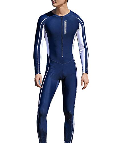 Männer/Frauen Lange Ärmel Sonnenschutz One Piece Surf-Badeanzug Beachwear Taucheranzug Neoprenanzug Badebekleidung Neoprenanzüge für Strand-Surfen Tauchen Schnorcheln 2 XL von YOUCAI