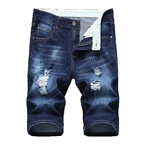 YOUCAI Herren Jeans Shorts Kurze Hose Sommer Stretch Denim Short Sweathose Atmungsaktive Jeans Blue5 30W YOUCAI Herren Jeans Shorts Kurze Hose Sommer Stretch Denim Short Sweathose Atmungsaktive Jeans Blue5 30W von YOUCAI