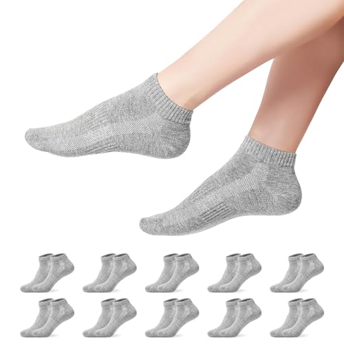 YOUCHAN Sneaker Socken Herren & Damen 10 Paar Kurze Socken Sportsocken Sneakersocken Baumwollsocken Unisex von YOUCHAN